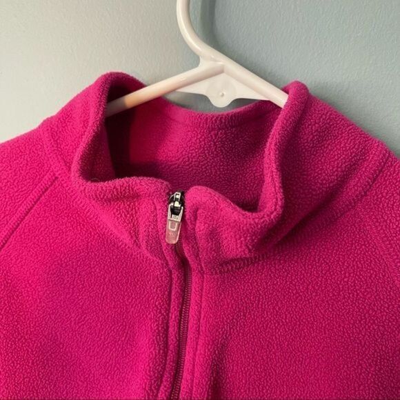 🔹5/$25🔹 L.L. Bean Pink‎ Quarter Zip Fleece Pullover. Long Sleeve. Small - Picture 3 of 9
